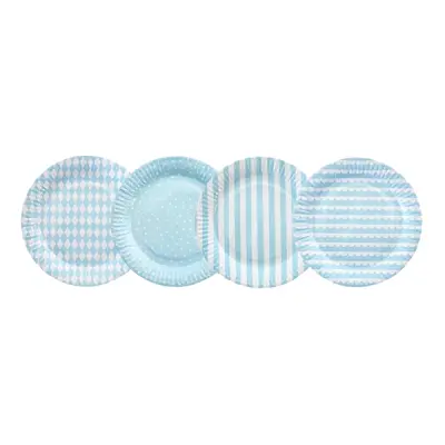 Papperstallrikar Kalas Ljusblå - 8-pack