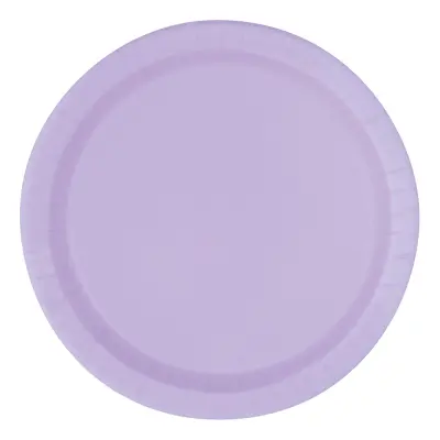 Papperstallrikar Ljuslila - 8-pack