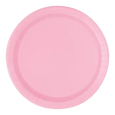Papperstallrikar Ljusrosa - 8-pack