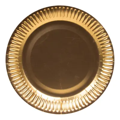 Papperstallrikar Matt Guld - 8-pack