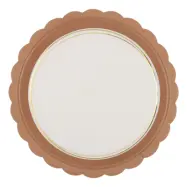 Papperstallrikar Mocha - 6-pack