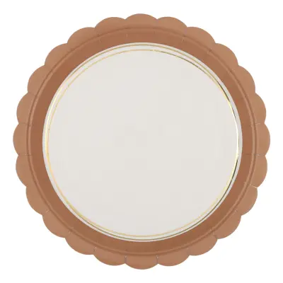 Papperstallrikar Mocha - 6-pack