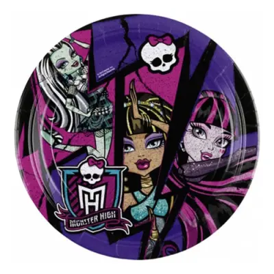 Papperstallrikar Monster High 2 - 8-pack