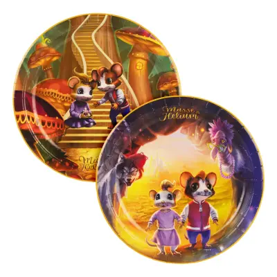 Papperstallrikar Musse&Helium Äventyr - 8-pack
