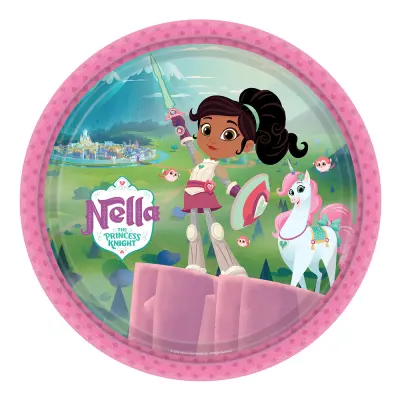 Papperstallrikar Nella Riddarprinsessan - 8-pack