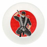 Papperstallrikar Ninja - 8-pack