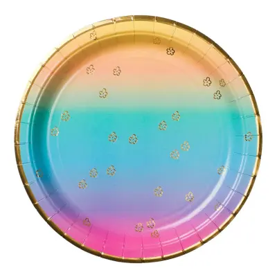 Papperstallrikar Ombre - 8-pack