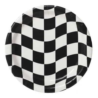 Papperstallrikar Racing Stripes - 8-pack