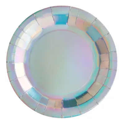 Papperstallrikar Regnbågsskimrade - 10-pack