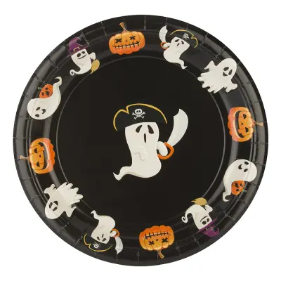 Papperstallrikar Roliga Spöken & Pumpor - 8-pack