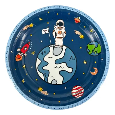 Papperstallrikar Space World - 8-pack