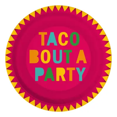 Papperstallrikar Tacoparty - 8-pack