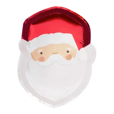 Papperstallrikar Tomte - 8-pack