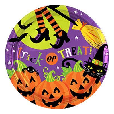 Papperstallrikar Trick or Treat  - 8-pack