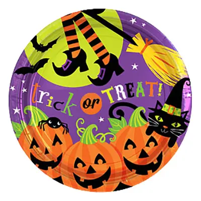 Papperstallrikar Trick or Treat  - 8-pack