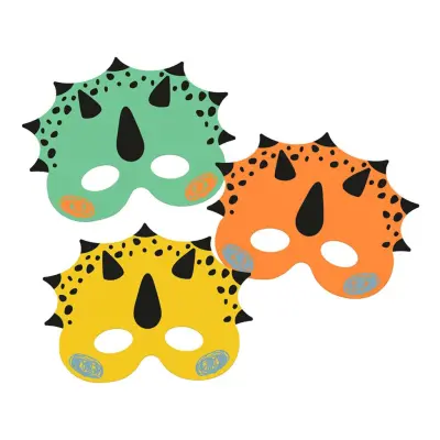 Pappmasker Dino Roar - 6-pack