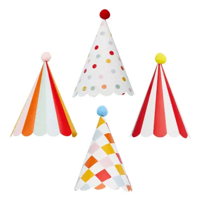 Partyhattar Cirkus - 8-pack