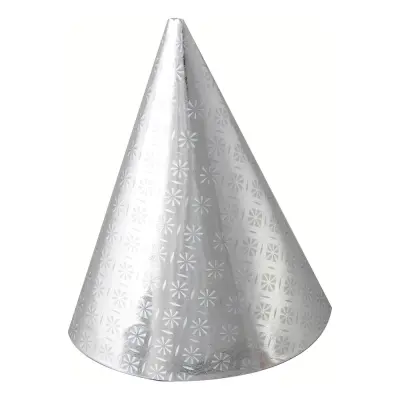 Partyhattar Hologram Silver - 6-pack
