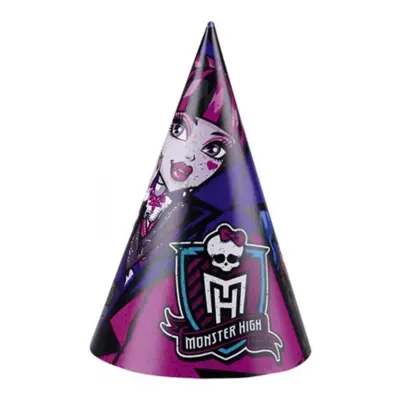 Partyhattar Monster High - 6-pack