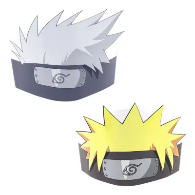 Partyhattar Naruto/Kakashi - 8-pack