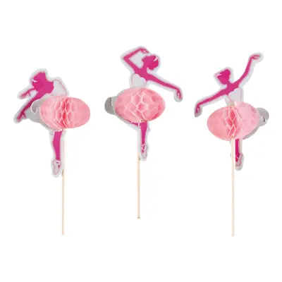 Partypicks Ballerina Honeycomb - 10-pack