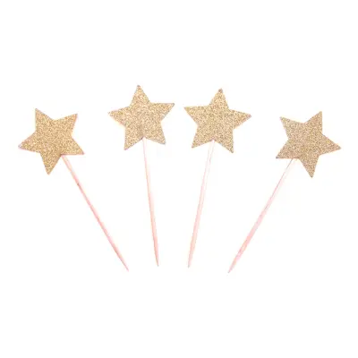 Partypicks Guldstjärna - 20-pack