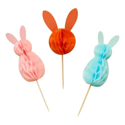 Partypicks Honeycombs Kaniner - 10-pack