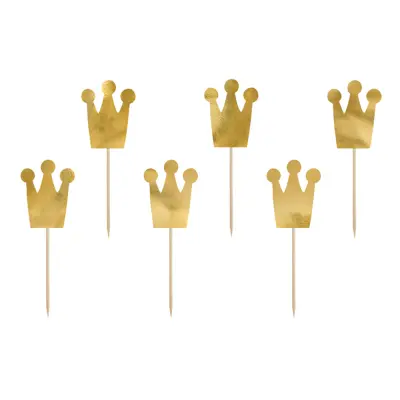 Partypicks Prinsesskronor - 6-pack