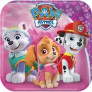 Paw Patrol - Skye Tallrik 8-pack 18 cm