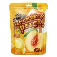 Peelable Gummy Peach Gelégodis - 80 gram