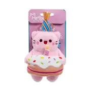 Pembe Nyckelring Plush 12cm Happy Birthday - Pembe -  Leksaksaffären