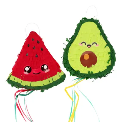 Piñatas Avocado&Melon Mini Kawaii - 2-pack