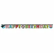 Pirat Bokstavsbanderoll"Happy Birthday"1,8m