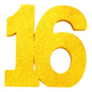 Bordsdekoration Siffra Guld - Siffra 16