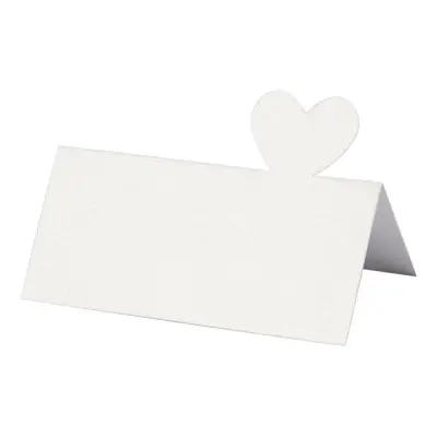 Placeringskort Heart - 20-pack