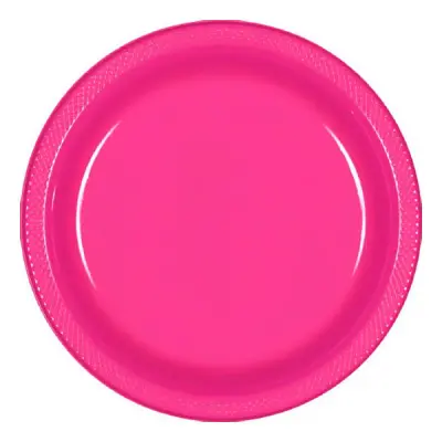 Plastassietter Cerise - 10-pack