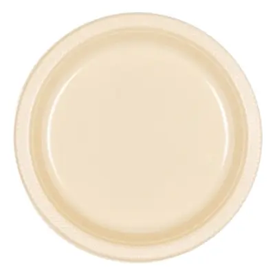 Plastassietter Créme - 20-pack