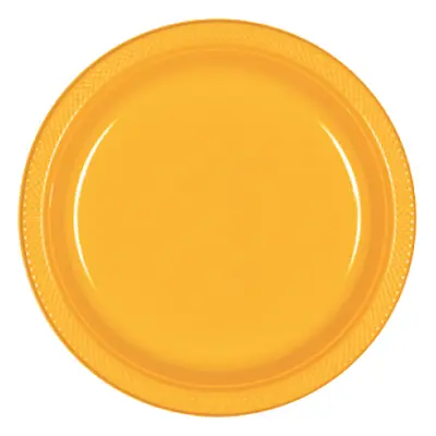 Plastassietter Gul - 20-pack