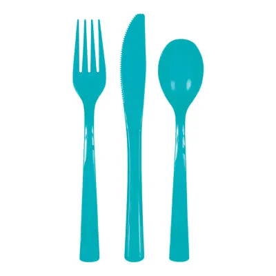 Plastbestick Grönblå - 18-pack