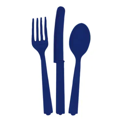 Plastbestick Mörkblå - 18-pack