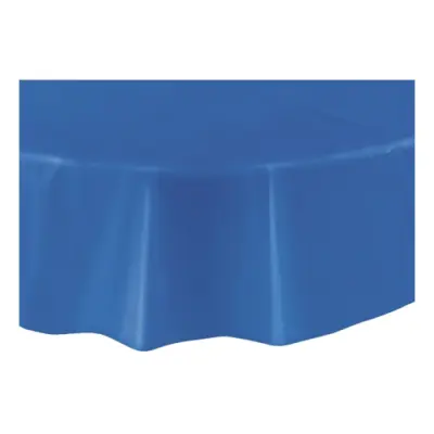 Plastduk Rund Blå