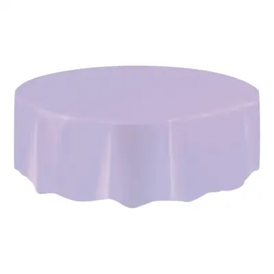 Plastduk Rund Ljuslila