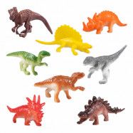 Plastfigurer Dinosaurier - 8-pack