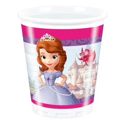 Plastmuggar Sofia Den Första - 8-pack
