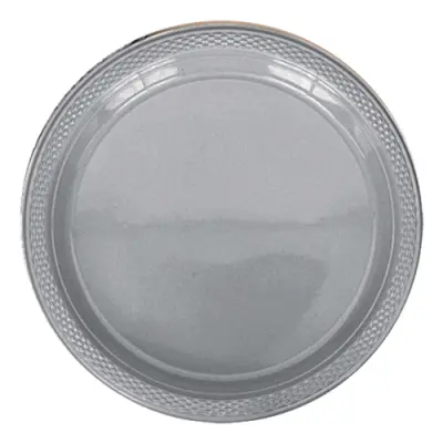 Plasttallrikar Silver - 20-pack