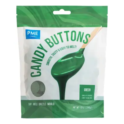 PME Candy Buttons Grön - 340 g