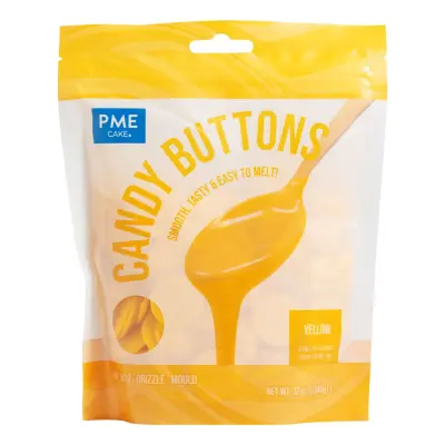 PME Candy Buttons Gul - 340 g