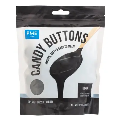 PME Candy Buttons Svart - 340 g