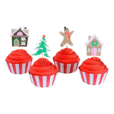 PME Cupcake Kit Pepparkakshus - 24-pack