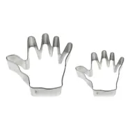 PME Kakformar Händer i Rostfritt Stål - 2-pack